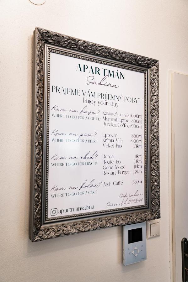 Apartman Sabina Liptovský Mikuláš Exteriér fotografie